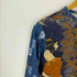 GIRL USA製 和柄 総柄 クルーネックストレッチTシャツ レディース import:L