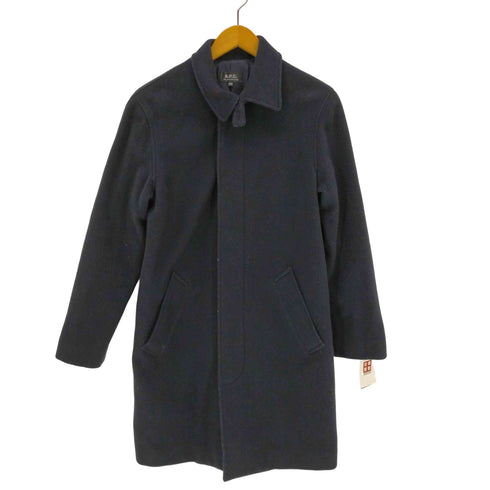 アーペーセー A.P.C. 比翼 ウールステンカラーコート メンズ XXS
