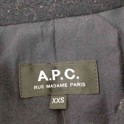アーペーセー A.P.C. 比翼 ウールステンカラーコート メンズ XXS