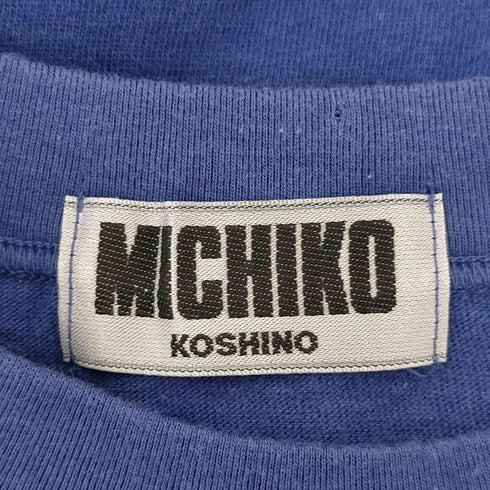 ミチココシノ michiko koshino イギリス国旗 ロゴプリントS/S Tシャツ レディース JPN:L