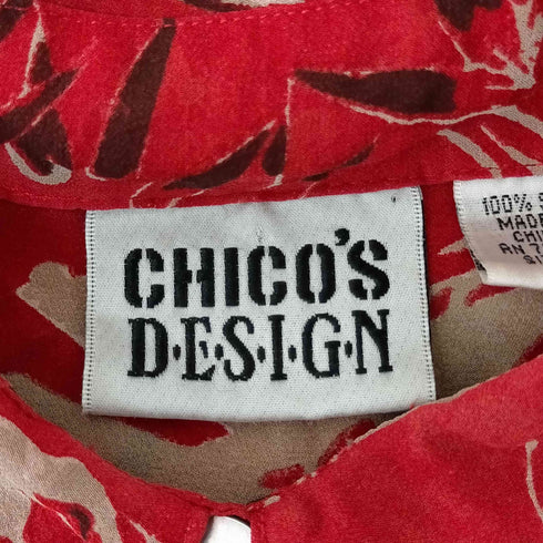 チコズデザイン CHICOS DESIGN 総柄シルクシャツ レディース