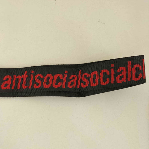アンチソーシャルソーシャルクラブ ANTI SOCIAL SOCIAL CLUB see right thru me black belt メンズ