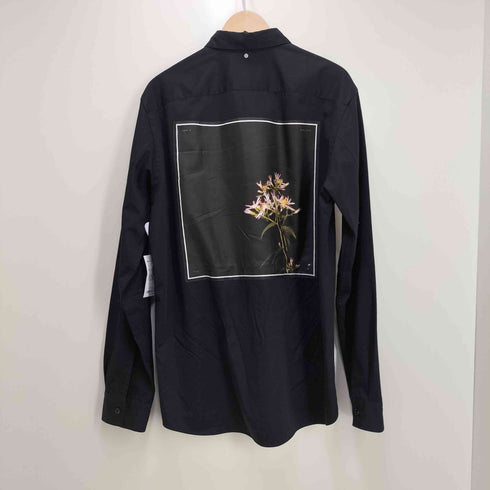 オーエーエムシー OAMC 19AW イタリア製 ロゴ刺繍 フォトプリント L/S シャツ メンズ import:M