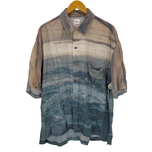 ネーム Name. OCEAN PRINTED OPEN COLLAR SHIRT メンズ JPN:3