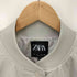 ザラ ZARA サテン クロップド ボンバージャケット レディース import:L