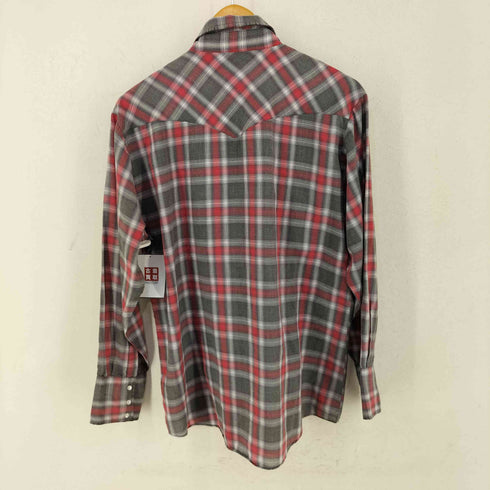 70S Western Plains Trading Co チェックウエスタンシャツ メンズ