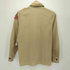 エポレット付き L/S ワッペン ミリタリワークシャツ メンズ