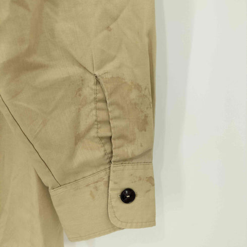 エポレット付き L/S ワッペン ミリタリワークシャツ メンズ