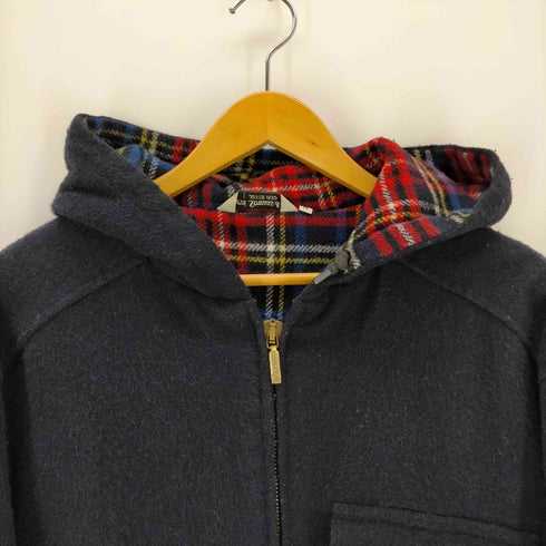 リーバイス LEVI STRAUSS&CO イタリア製 白タブ 裏地チェック フーディジャケット メンズ import:M