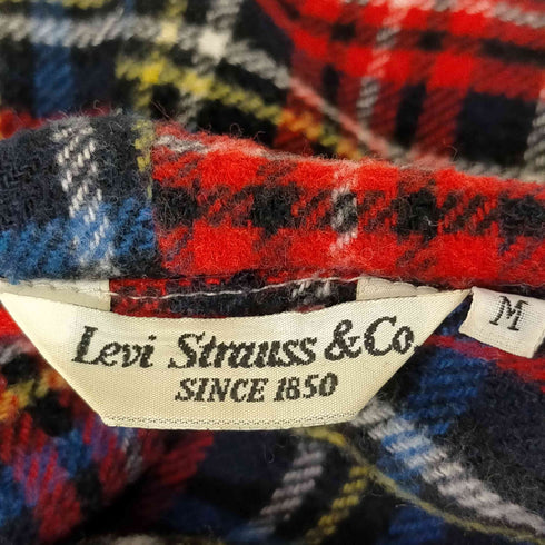 リーバイス LEVI STRAUSS&CO イタリア製 白タブ 裏地チェック フーディジャケット メンズ import:M