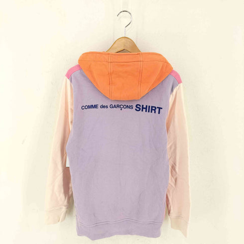 コムデギャルソンシャツ COMME des GARCONS SHIRT マルチカラー ブロックスウェット プルオーバーパーカー メンズ JPN:M