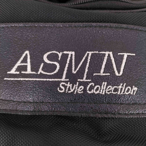 AO SI MAN NI レザー使い ナイロンメッシュバックパック メンズ