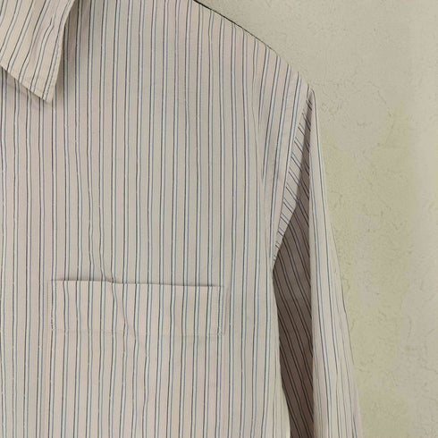 コムデギャルソンオムドゥ COMME des GARCONS HOMME DEUX ウール切り替え ストライプシャツ メンズ JPN:S
