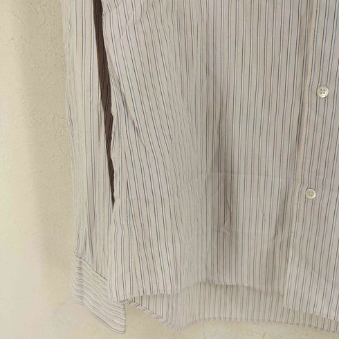 コムデギャルソンオムドゥ COMME des GARCONS HOMME DEUX ウール切り替え ストライプシャツ メンズ JPN:S