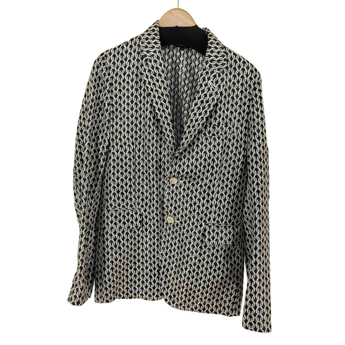 コムデギャルソンオムプリュス COMME des GARCONS HOMME PLUS 12SS Tailoring of Punks チェーン柄 テーラードジャケット メンズ JPN:S