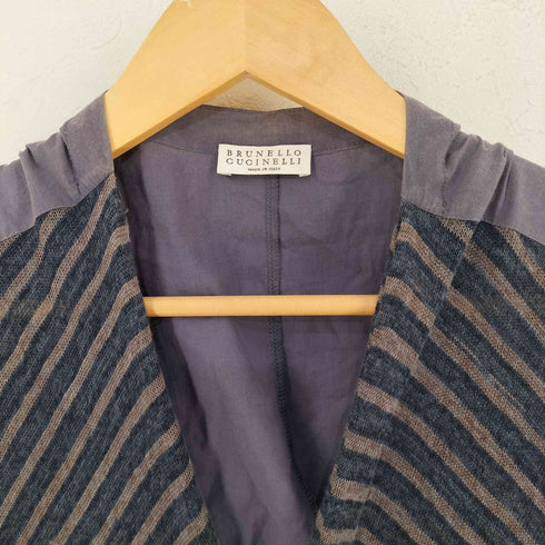ブルネロクチネリ BRUNELLO CUCINELL リネン混 半袖カーディガン レディース import:XXL