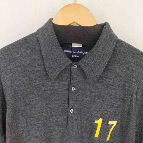 コムデギャルソンオム COMME des GARCONS HOMME コラボデザイン ロングスリーブ ウール ポロシャツ メンズ JPN:L