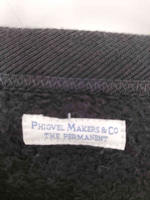 フィグベルメーカーズアンドコー PHIGVEL MAKERS & Co. クルーネックスウェット 裏起毛 メンズ JPN:3
