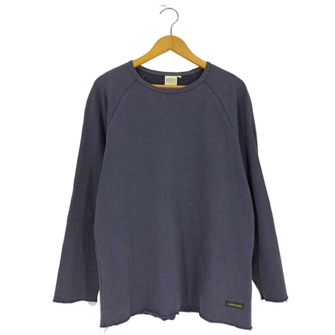 A HOPE HEMP ロゴパッチ ラグランスリーブ クルーネック スウェット メンズ import:M