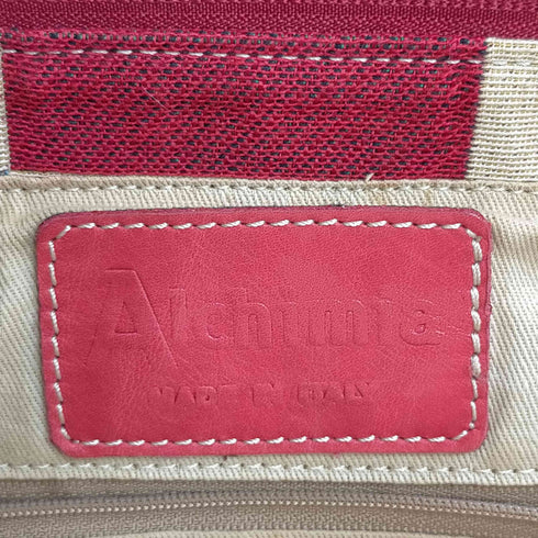 Alchimia クラウンデザインレザー切替ハンドバッグ レディース