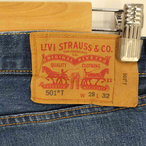リーバイス Levis 501 ボタンフライ ストレート デニムパンツ レディース W28 L32