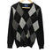フレッドペリー FRED PERRY アーガイル Vネック プルオーバー ニット メンズ import:M