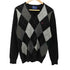 フレッドペリー FRED PERRY アーガイル Vネック プルオーバー ニット メンズ import:M