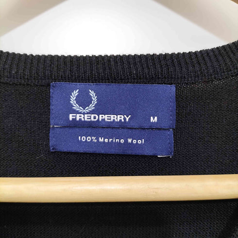 フレッドペリー FRED PERRY アーガイル Vネック プルオーバー ニット メンズ import:M