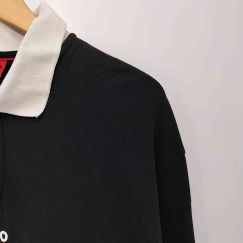 ヒューゴボス HUGO BOSS HUGO ロゴプリント インターロックコットン レギュラーフィット ポロシャツ メンズ import:L