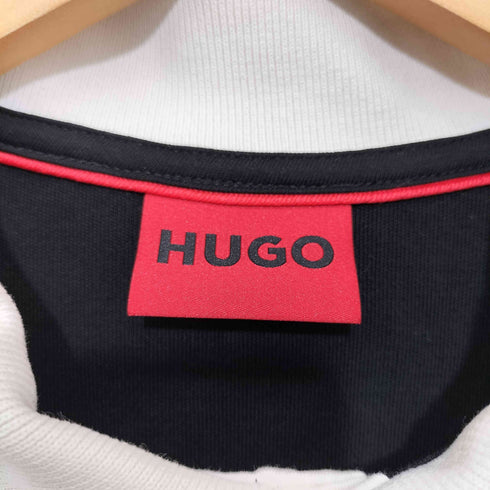 ヒューゴボス HUGO BOSS HUGO ロゴプリント インターロックコットン レギュラーフィット ポロシャツ メンズ import:L