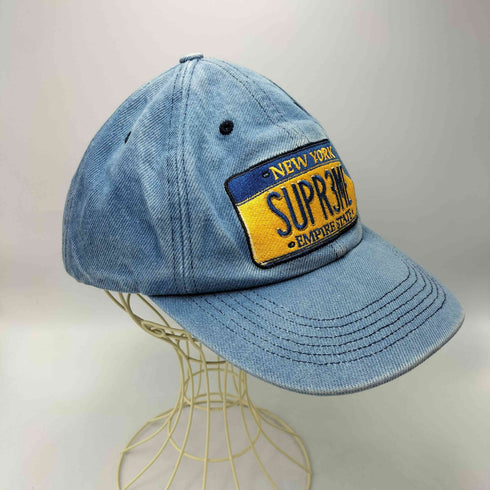 シュプリーム Supreme 25SS License Plate 6-Panel BLUE DENIM ライセンス プレート 6パネル キャップ メンズ