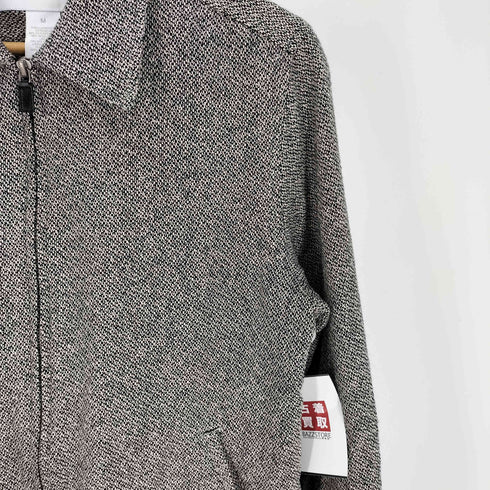リズ クレイボーン LIZ Claiborne LIZSPORT シルク ウール ナイロン ミックスファブリック 織り ジップアップ シャツ ジャケット レディース import:M