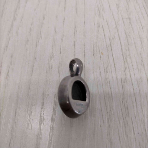 SILVER刻印 ブラックストーンペンダントトップ メンズ