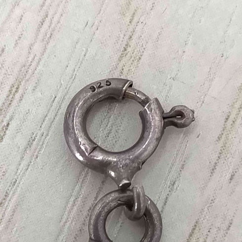 925刻印 時計モチーフ シルバーネックレス メンズ