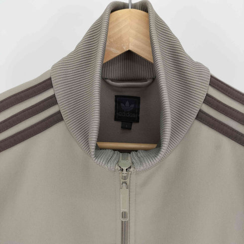 アディダス adidas 00S ロゴ プリント ライン サイド スリーストライプ トラック ジャケット ジャージ 2003年製 メンズ O
