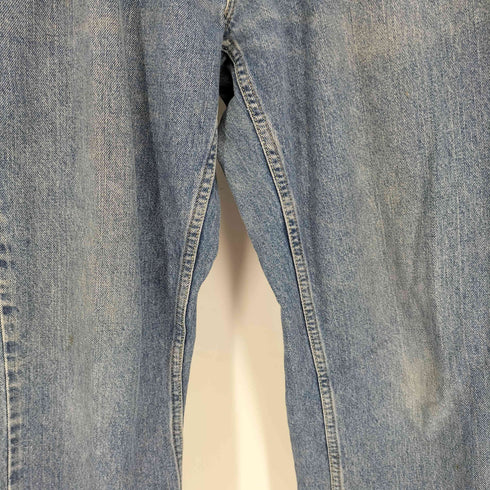 トミーヒルフィガージーンズ TOMMY HILFIGER JEANS 90S メキシコ製 5P ジップフライ ロゴタグ ストレート ワイド デニム パンツ メンズ 30/30