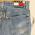 トミーヒルフィガージーンズ TOMMY HILFIGER JEANS 90S メキシコ製 5P ジップフライ ロゴタグ ストレート ワイド デニム パンツ メンズ 30/30