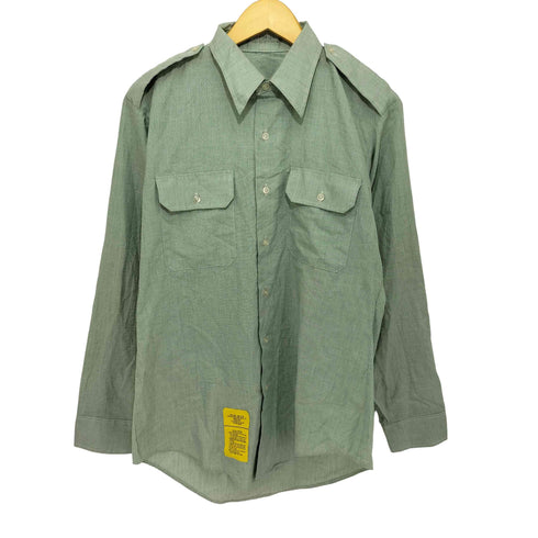 エポレット付き L/S ミリタリワークシャツ メンズ 16×34