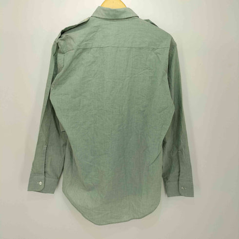 エポレット付き L/S ミリタリワークシャツ メンズ 16×34
