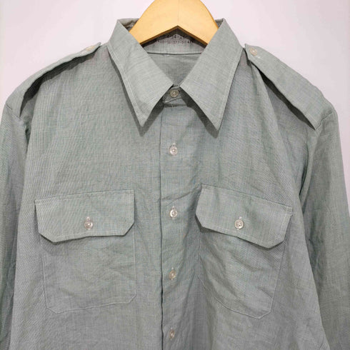 エポレット付き L/S ミリタリワークシャツ メンズ 16×34
