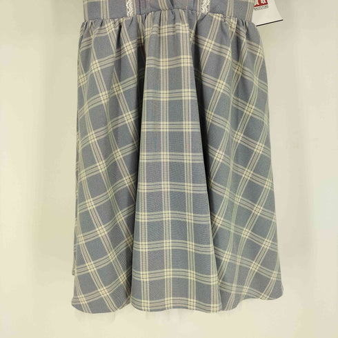 シークレットハニーバイハニーバンチ Secret Honey by Honey Bunch レースカラー パフスリーブ リボン チェック ワンピース レディース JPN:2