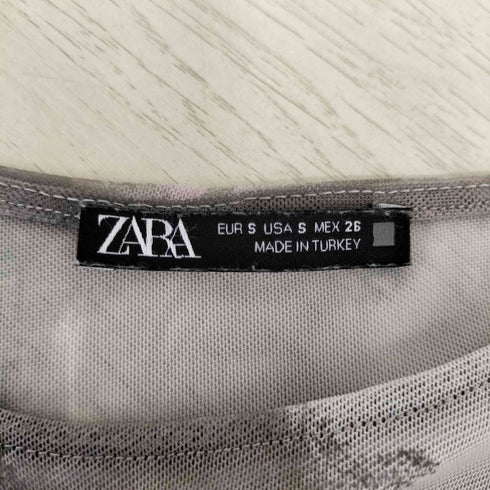ザラ ZARA チュール シアー ボディースーツ レディース import:S