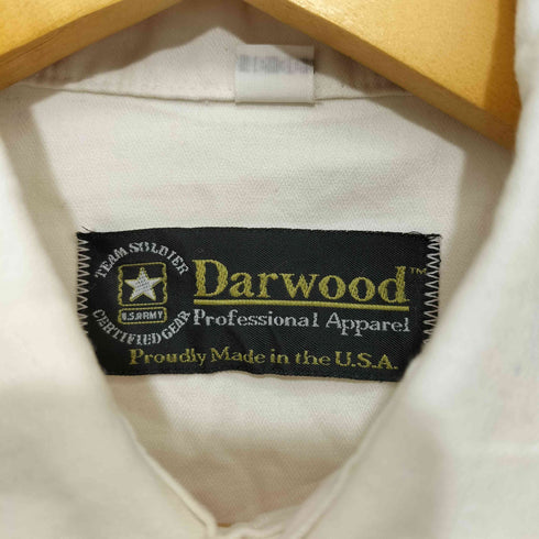 Darwood エポレット付き L/S ミリタリ ワークシャツ メンズ 16-36