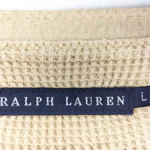 ラルフローレン RALPH LAUREN 花柄 ヘンリーネック サーマルカットソー メンズ JPN:L