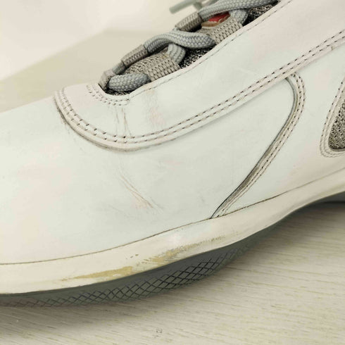 プラダ PRADA SPORTS メッシュ切替レザーローカットスニーカー メンズ US:8