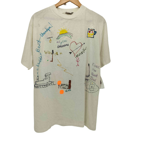 90S カナダ製 シングルステッチ アート S/S TEE メンズ import:XL