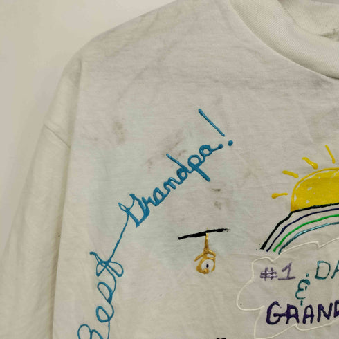 90S カナダ製 シングルステッチ アート S/S TEE メンズ import:XL