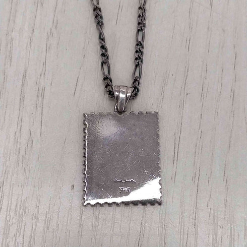 ポールスミス Paul Smith 925刻印 フランス切手モチーフ シルバーネックレス メンズ