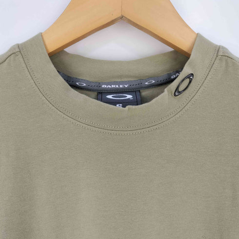 オークリー OAKLEY 00s 刺繍 ストレッチ クルーネックTシャツ メンズ import:S