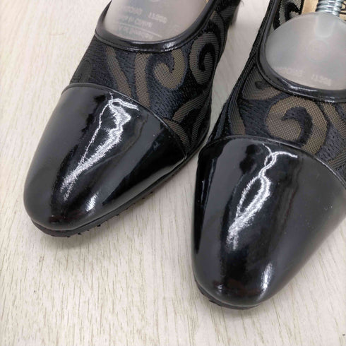 イヴサンローラン Yves Saint Laurent レース エナメルパンプス レディース 35